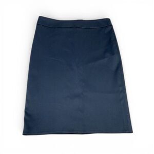 Heidi Weisel Silk Pencil Skirt Blue Workwear Minimalist Formal Sleek Size 6